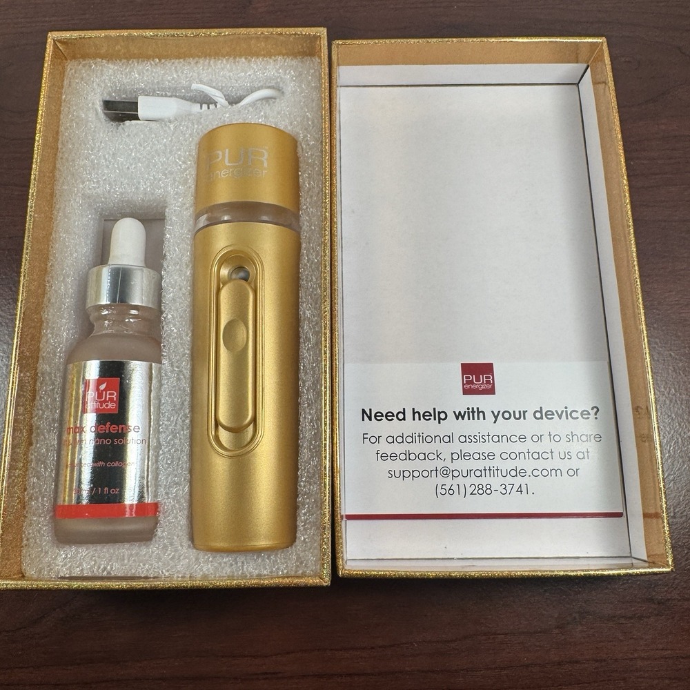 PUR Attitude PURenergizer Nano Solutions Skin Infuser System Max Defense Kit